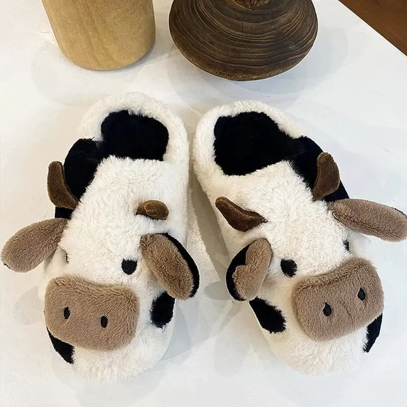 Kawaii Milk Cow  Slippers Kimi