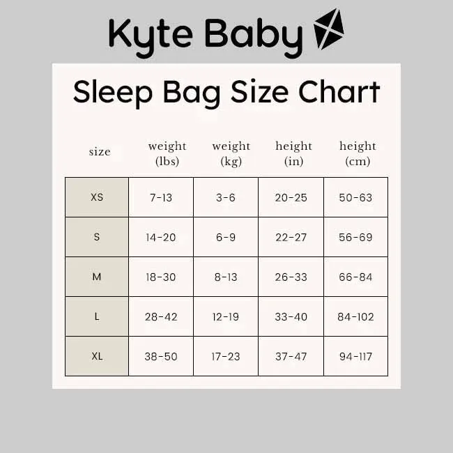 Kyte Baby 1.0 Tog Printed Sleep Bag in Lavender