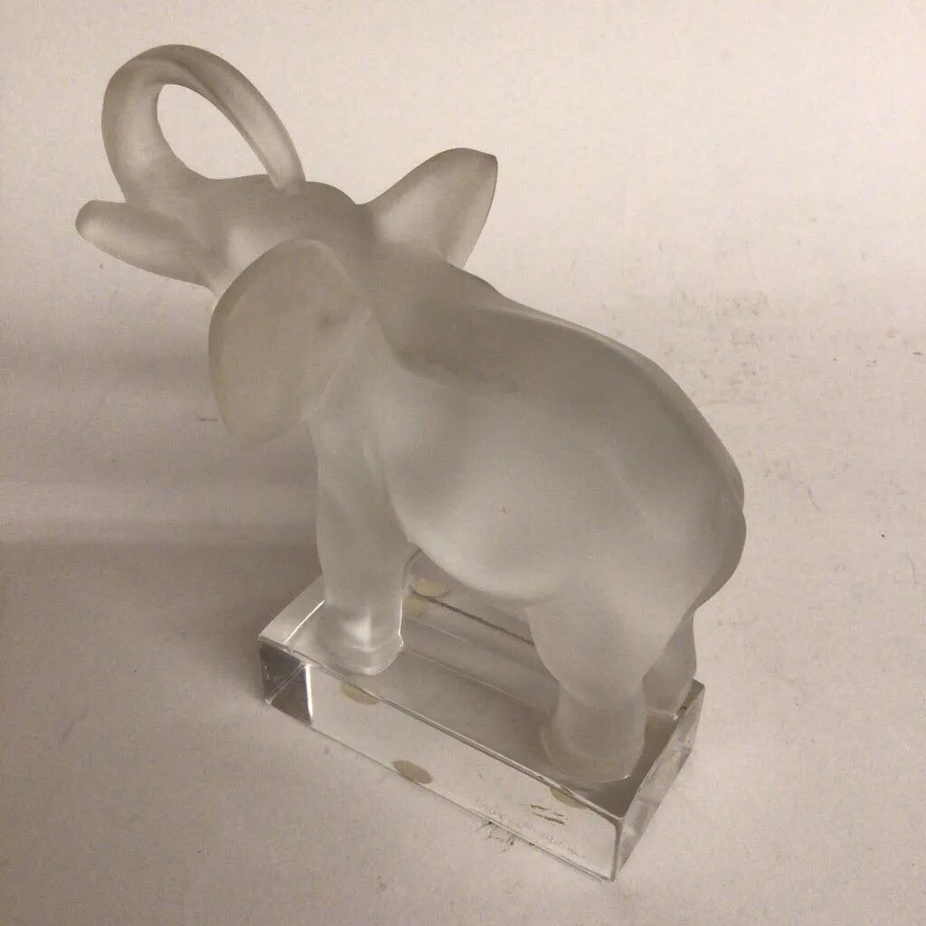 Lalique Frosted Elephant