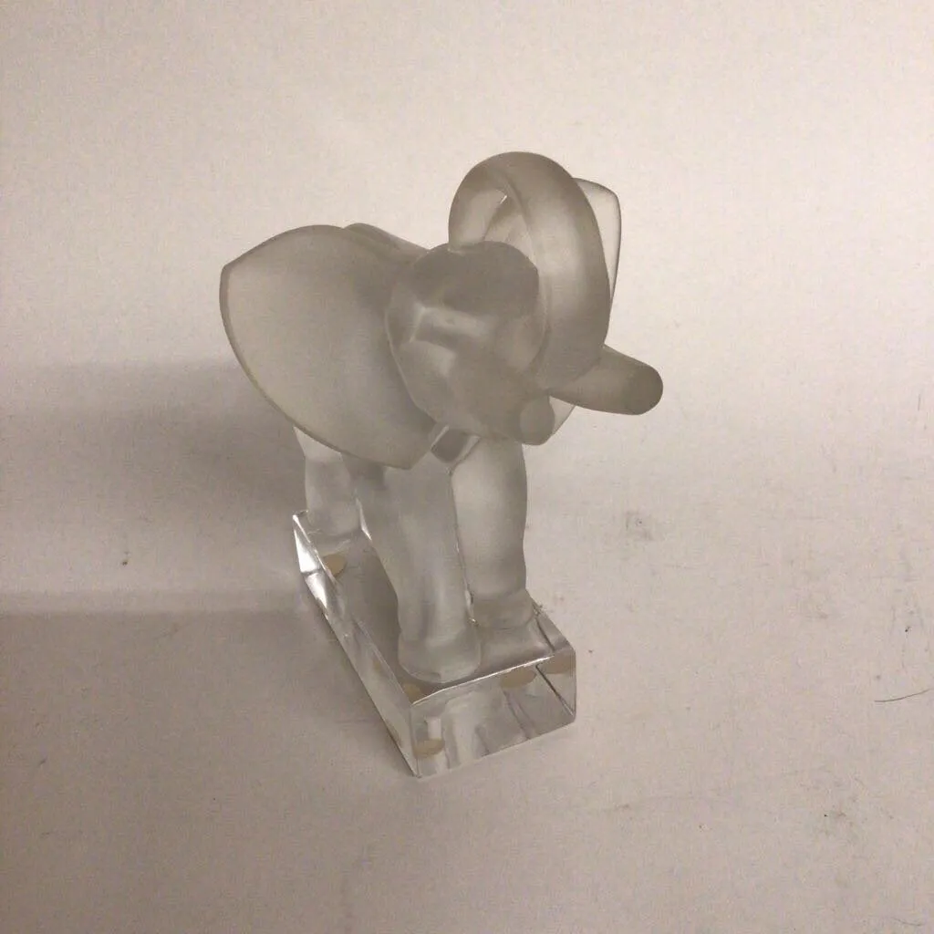 Lalique Frosted Elephant