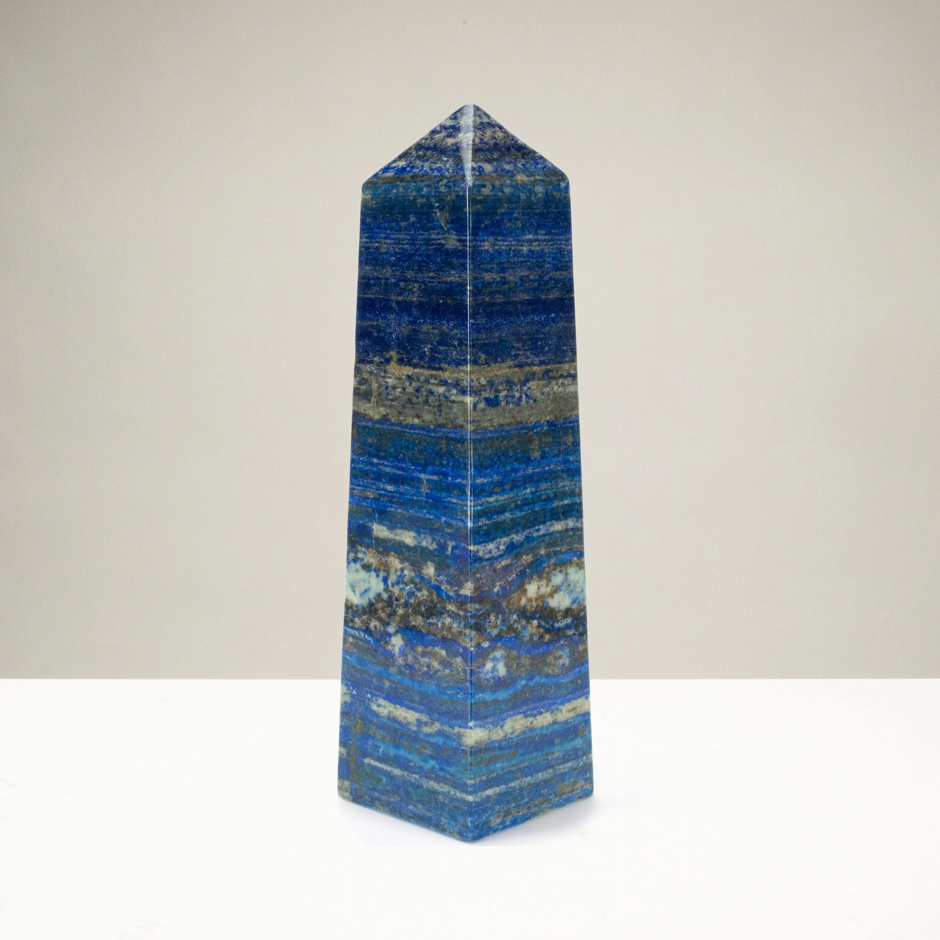 Lapis Lazuli Polished Obelisk from Afghanistan - 15 / 19 lbs