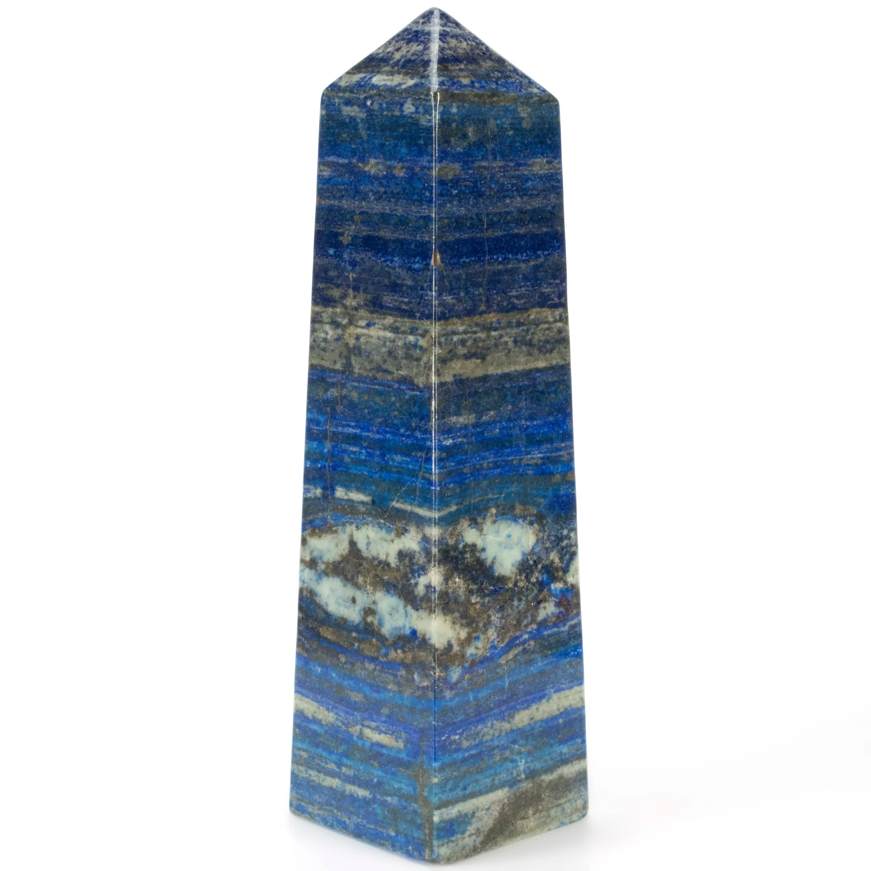 Lapis Lazuli Polished Obelisk from Afghanistan - 15 / 19 lbs