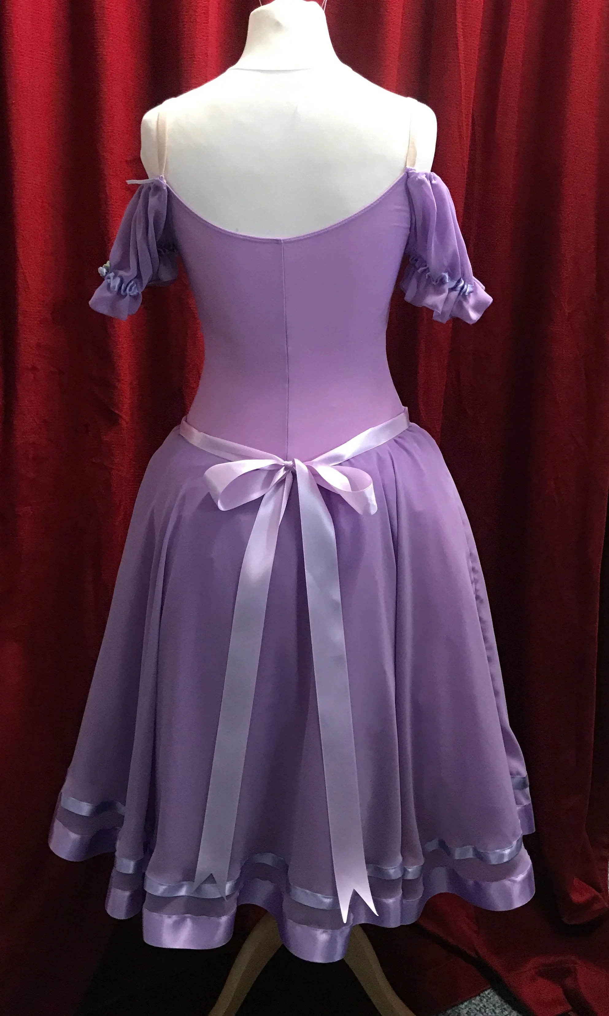 Lilac peasant dress - Party Girl - HIRE ONLY