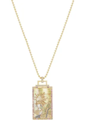 L'Imperatrice Tarot Card Pendant Necklace