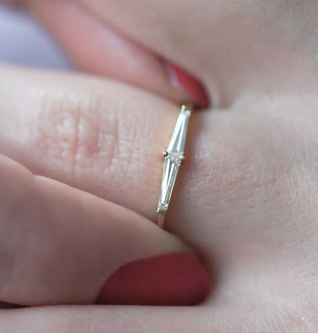 Lucille Tapered Baguette Diamond Ring