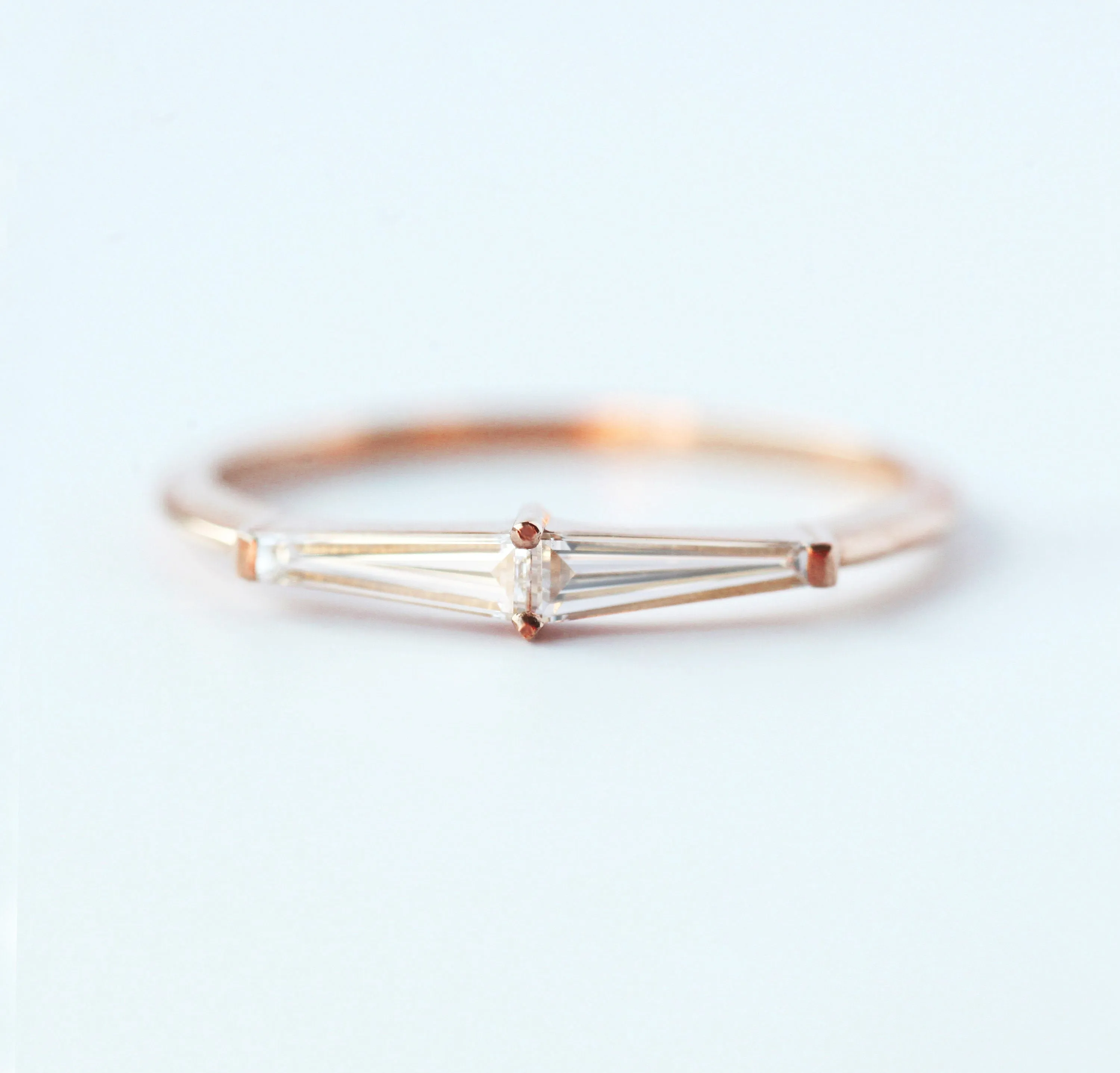 Lucille Tapered Baguette Diamond Ring