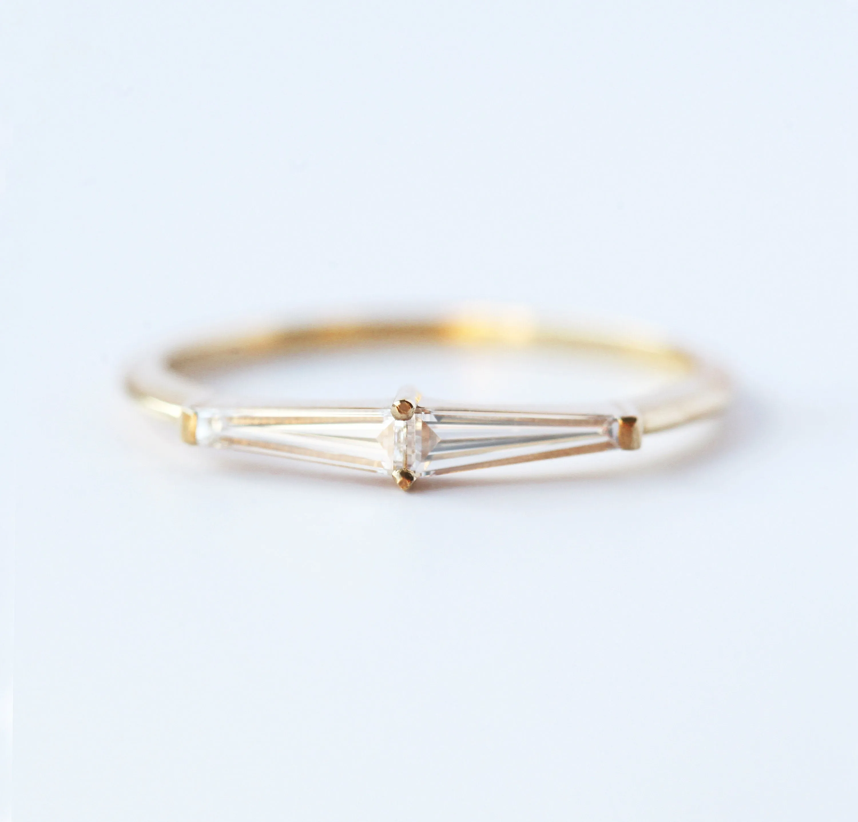 Lucille Tapered Baguette Diamond Ring