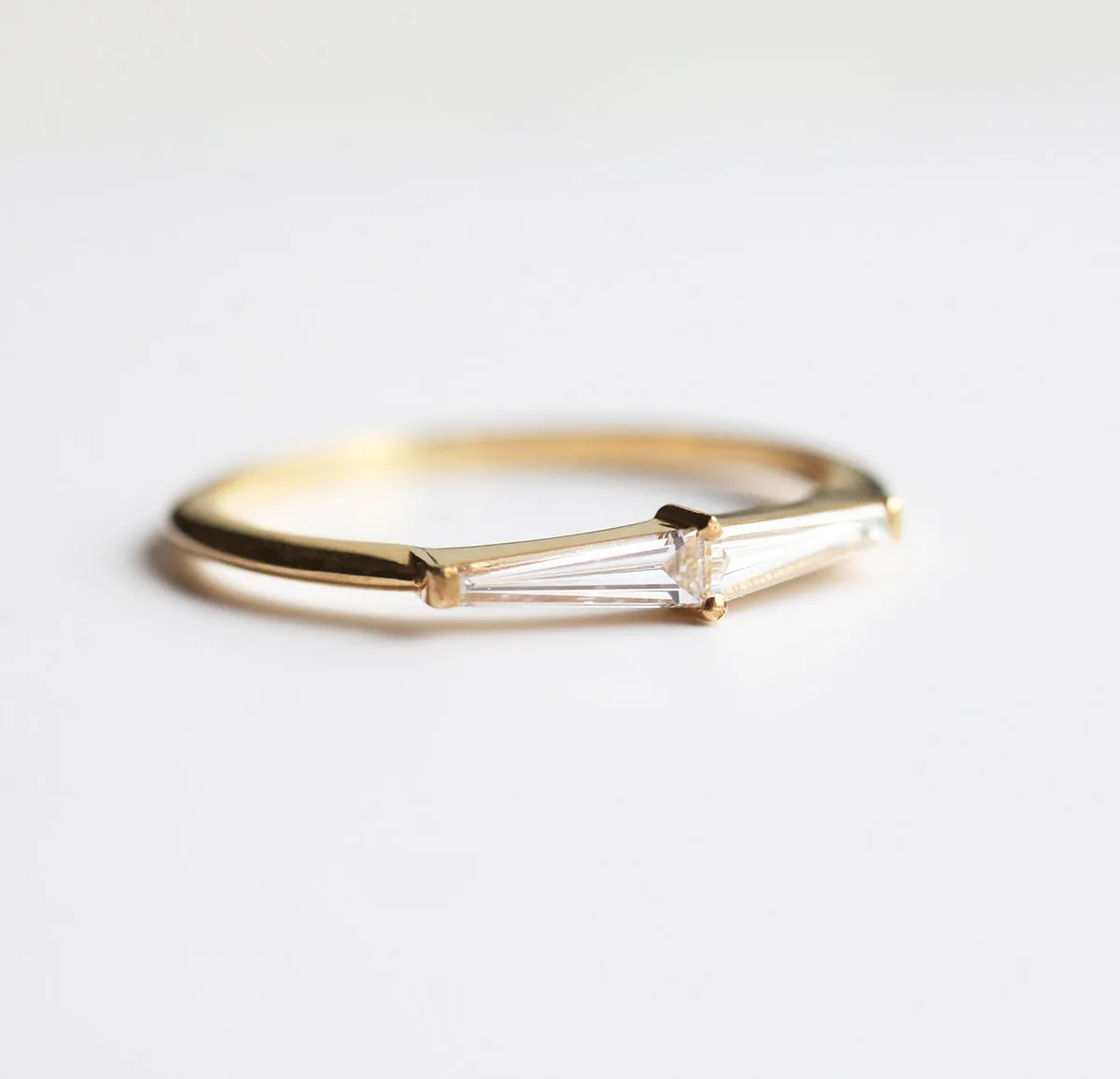 Lucille Tapered Baguette Diamond Ring