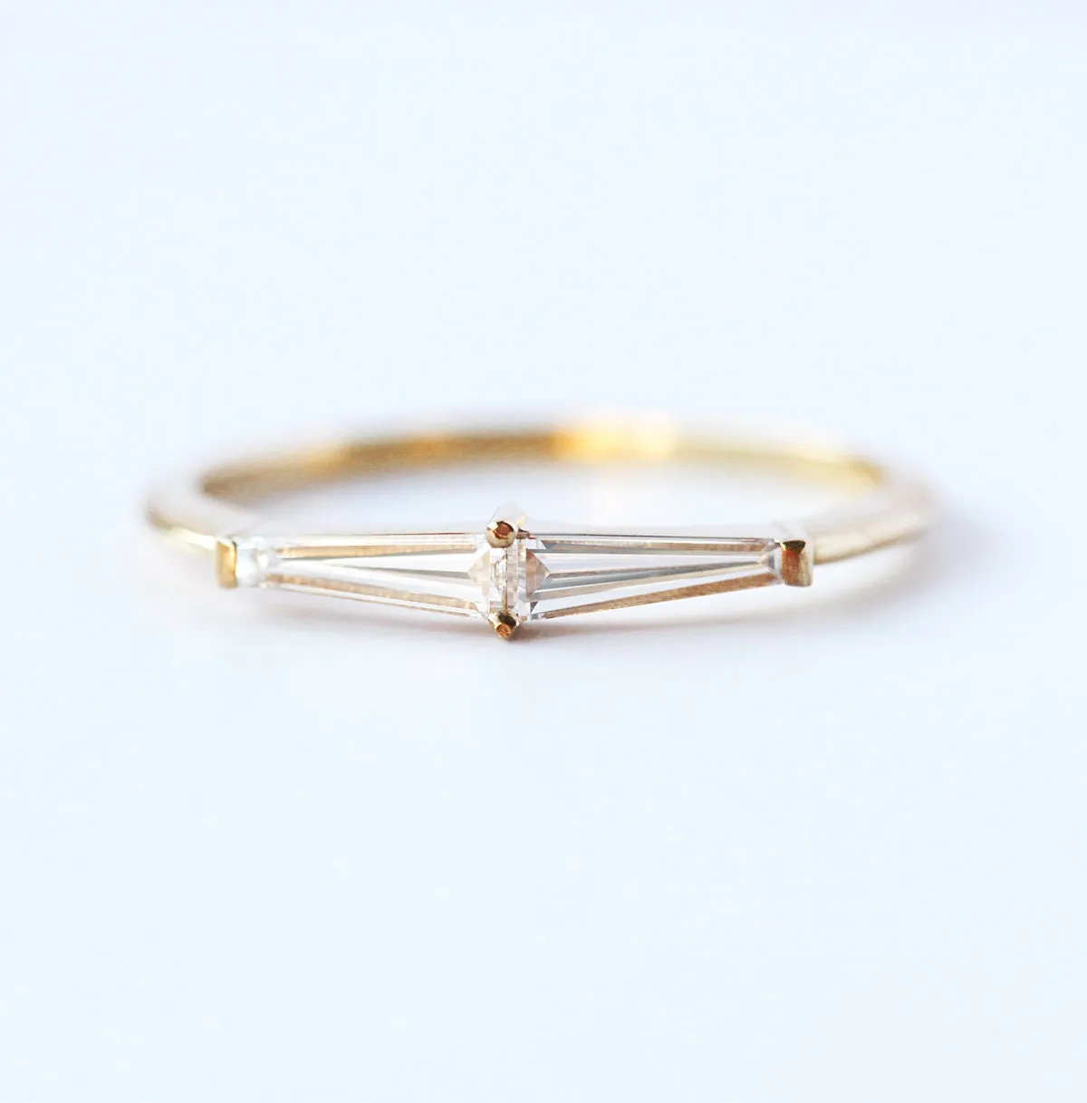 Lucille Tapered Baguette Diamond Ring