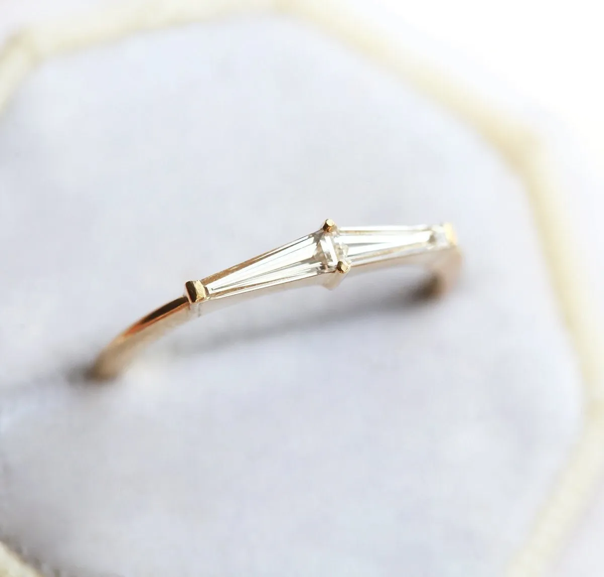 Lucille Tapered Baguette Diamond Ring