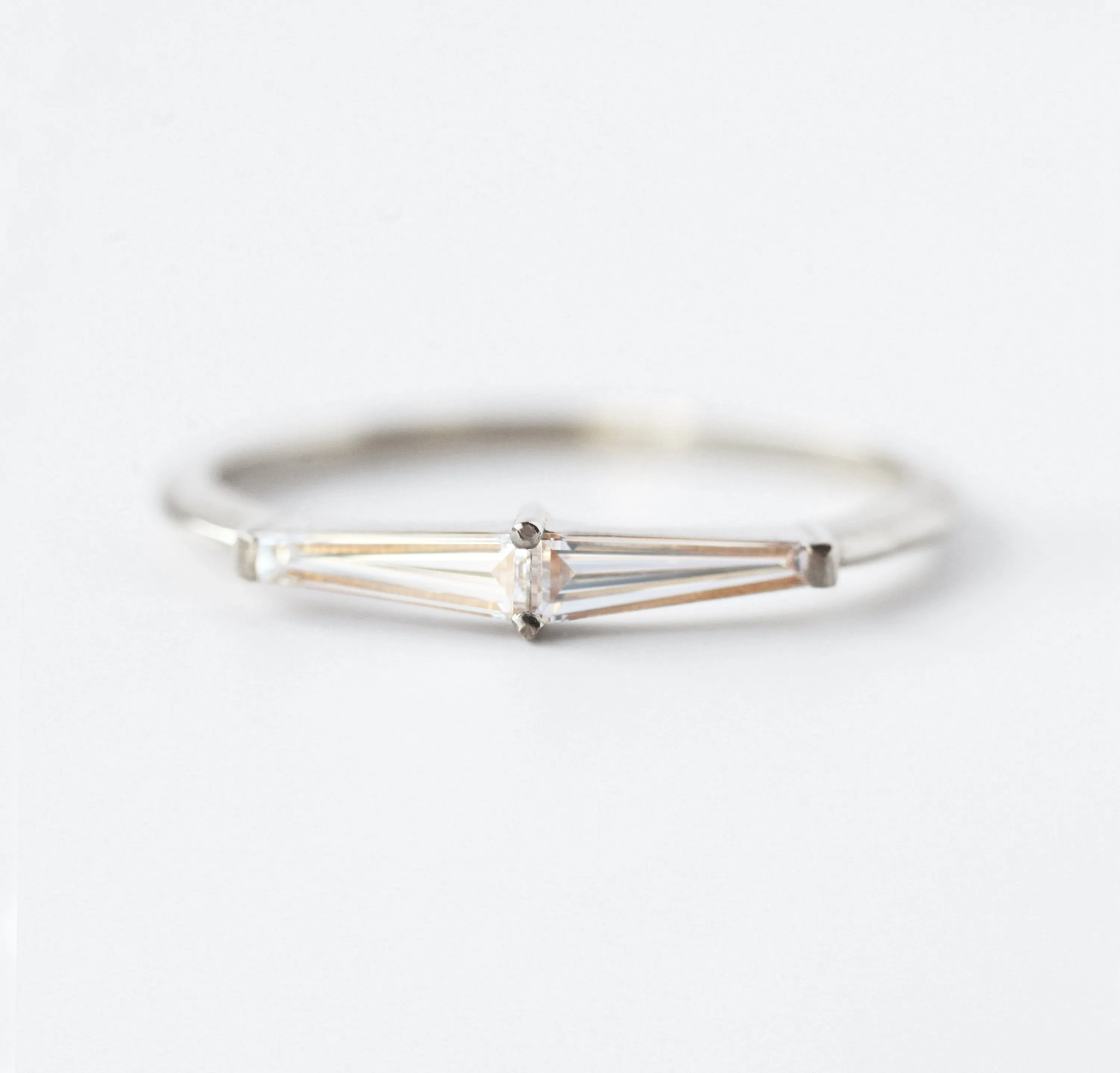 Lucille Tapered Baguette Diamond Ring