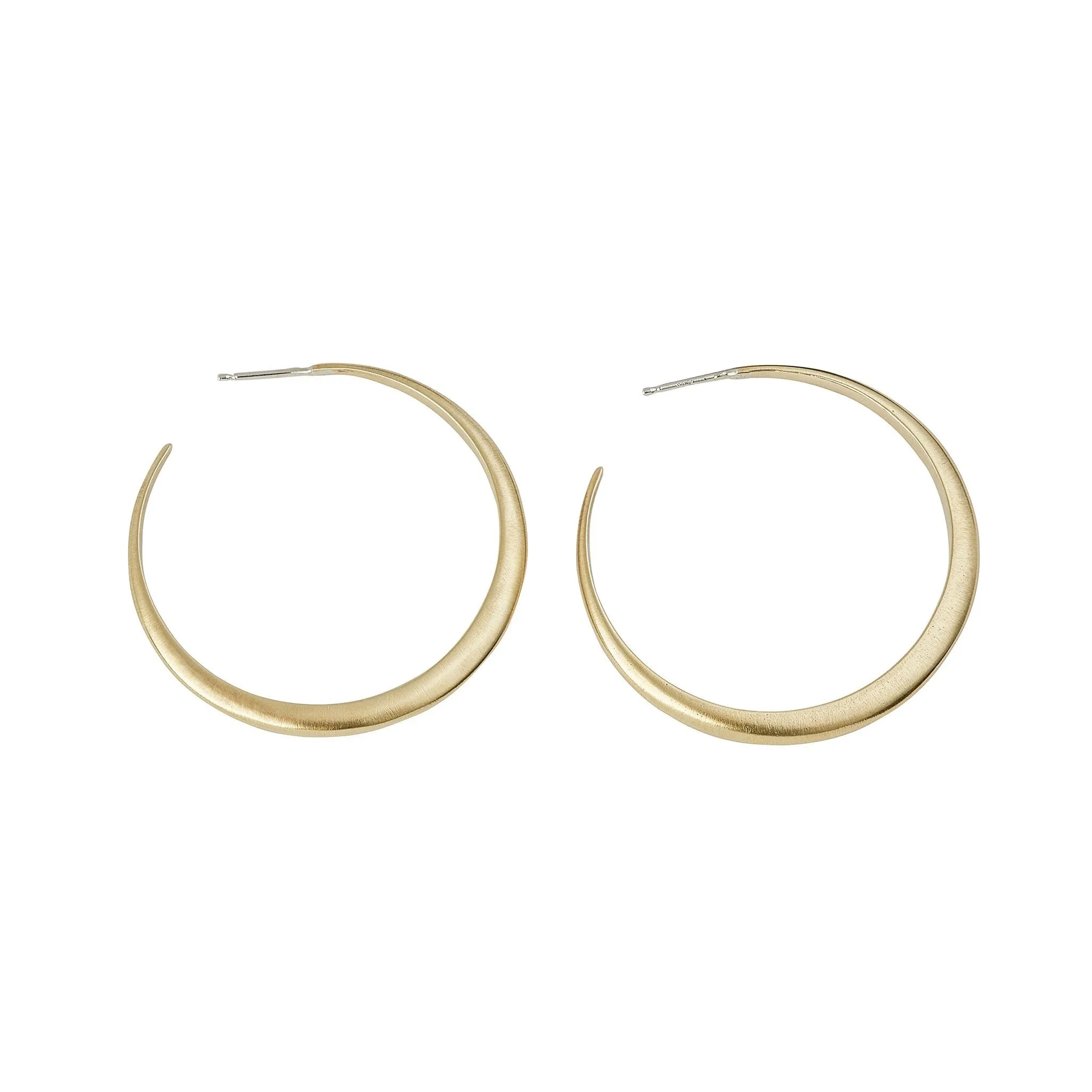 Luna Creciente Medium Hoops - Bronze