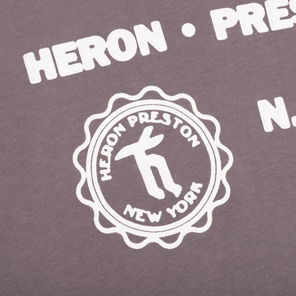 Medieval Heron S/S Tee - Grey/White