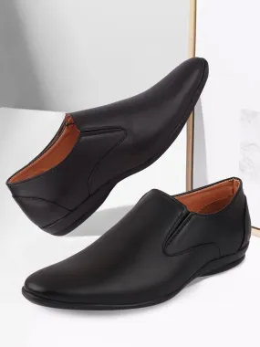 Men Black Formal Slip-On Shoes