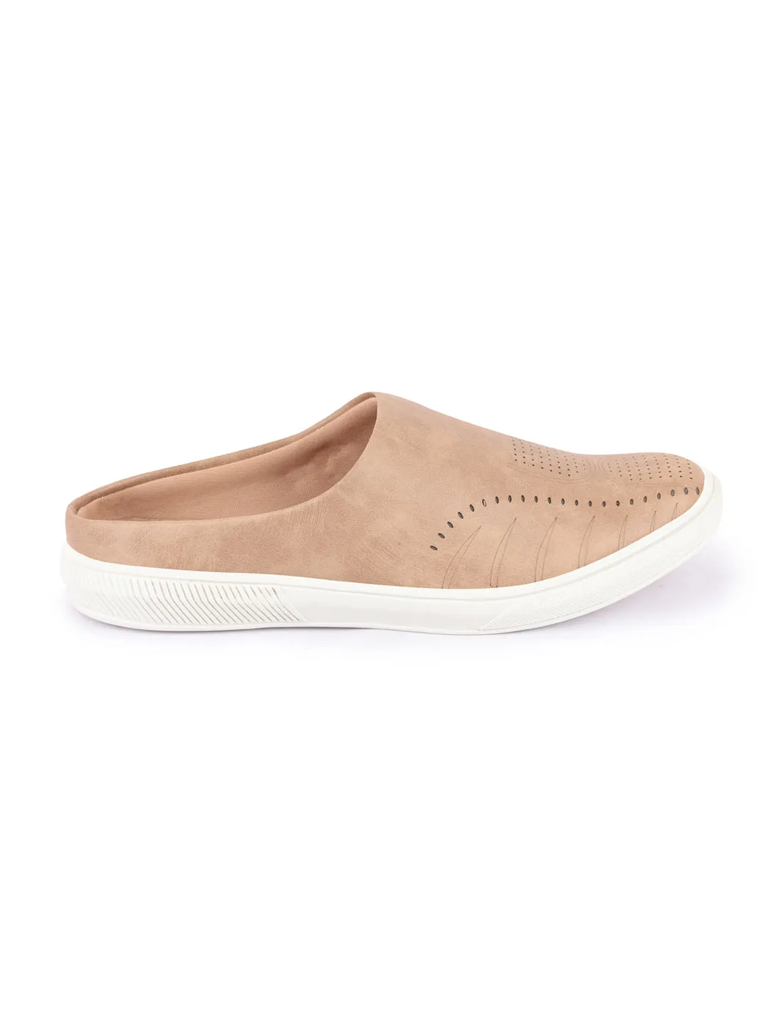 Men Chikku Back Open Stylish Design Slip On Shoes