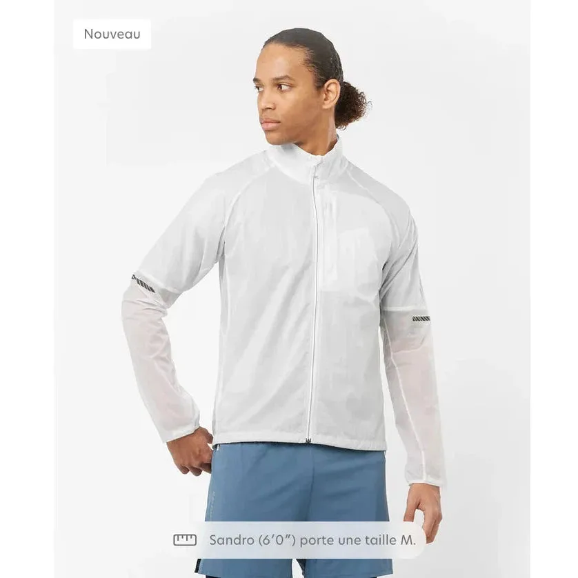 Men's Salomon Sense Flow Jacket White ASH