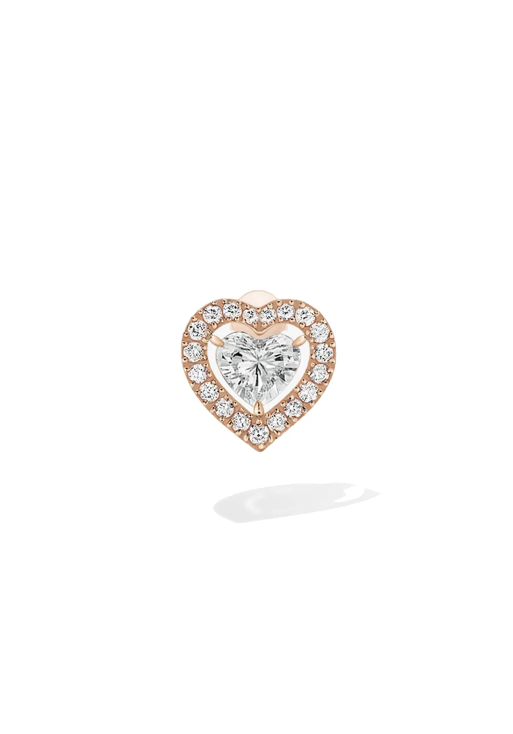 Messika Joy Cœur 18KRG Diamond Heart Earrings | Available Singlet