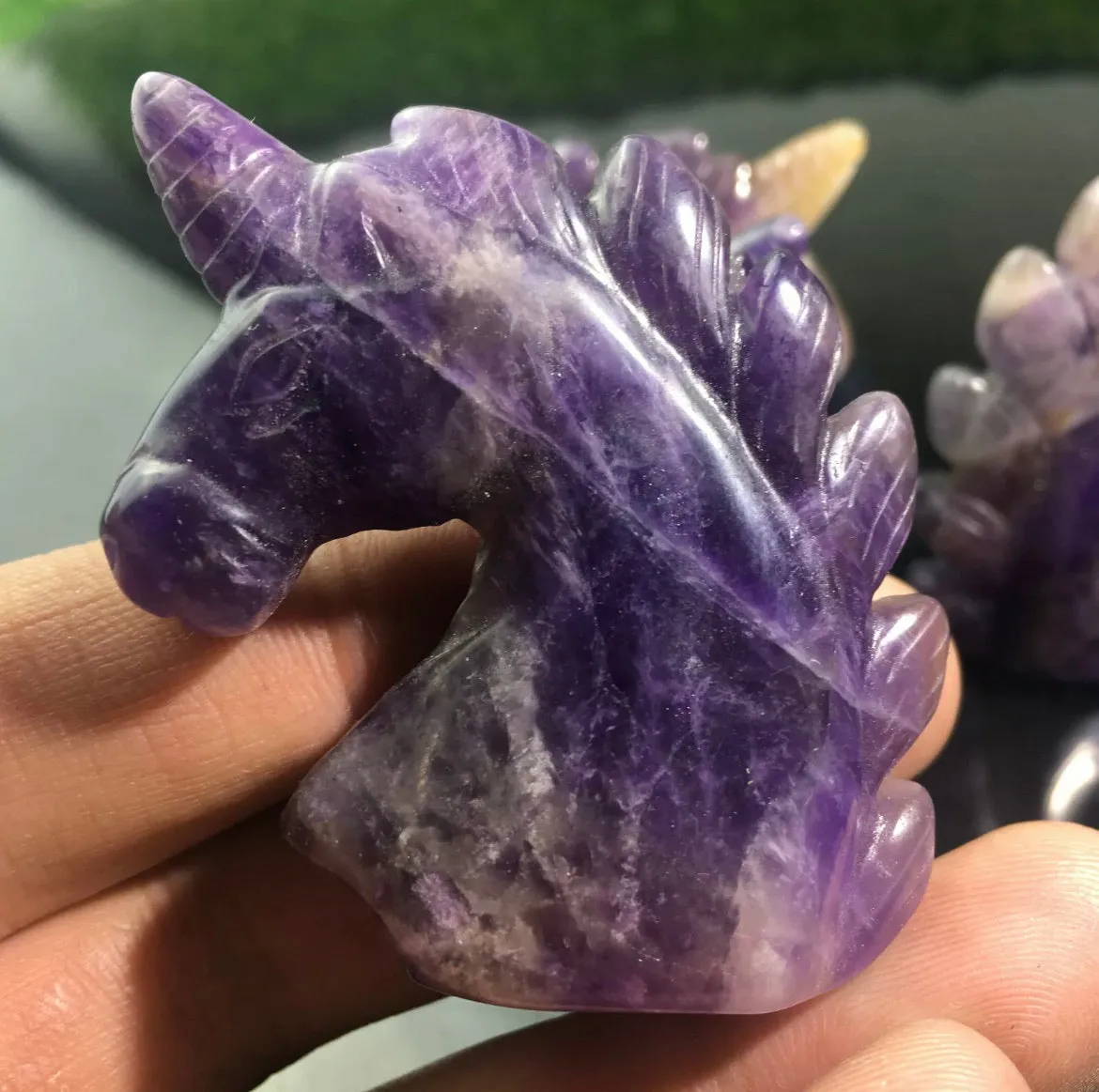 Natural Amethyst gemstone Unicorn