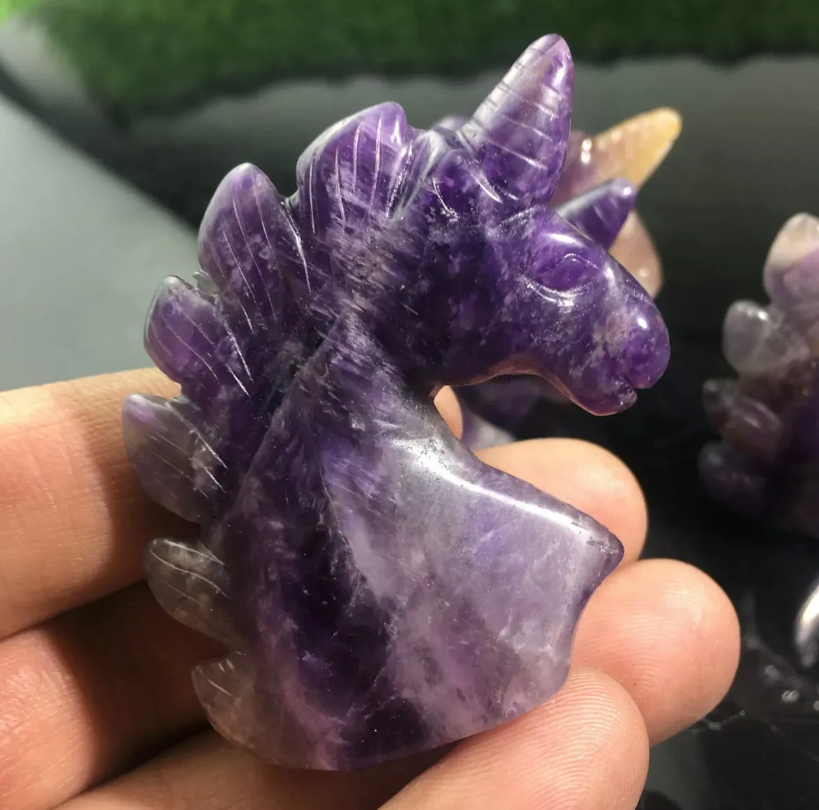 Natural Amethyst gemstone Unicorn