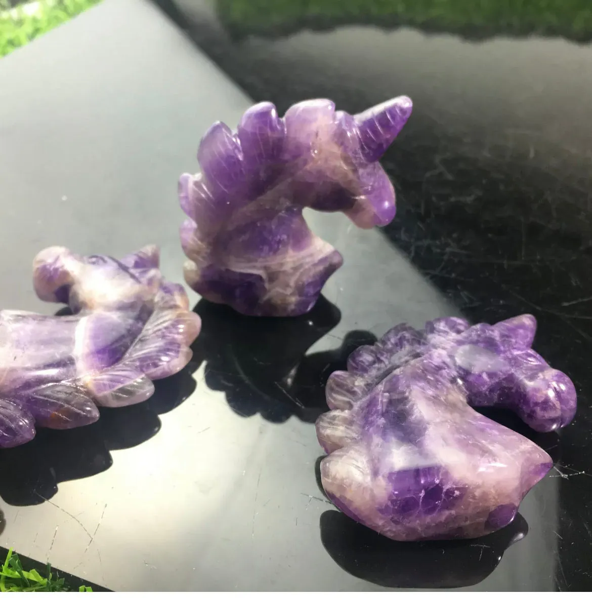 Natural Amethyst gemstone Unicorn