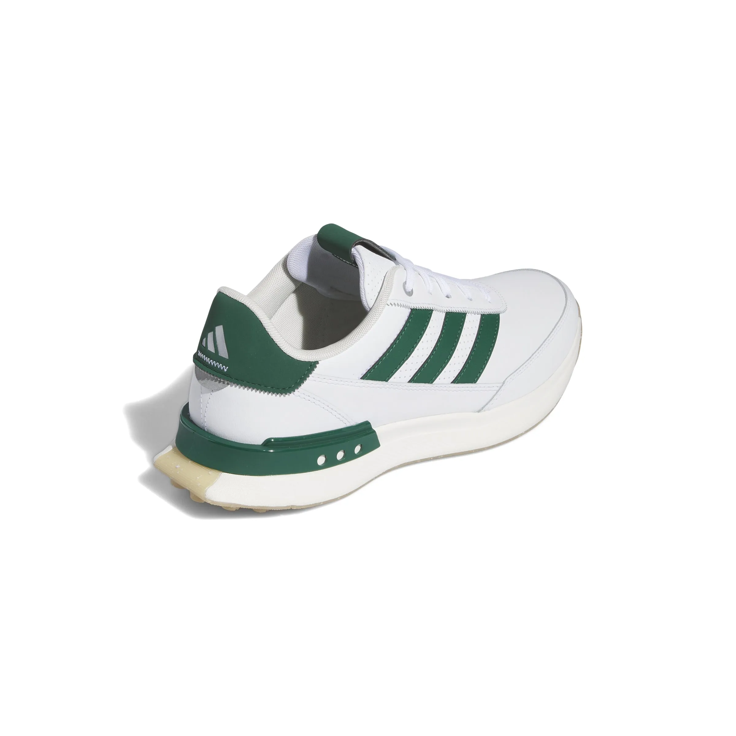 NEW adidas S2G Spikeless Leather 24 Golf Shoes - White/Court Green/Gum4