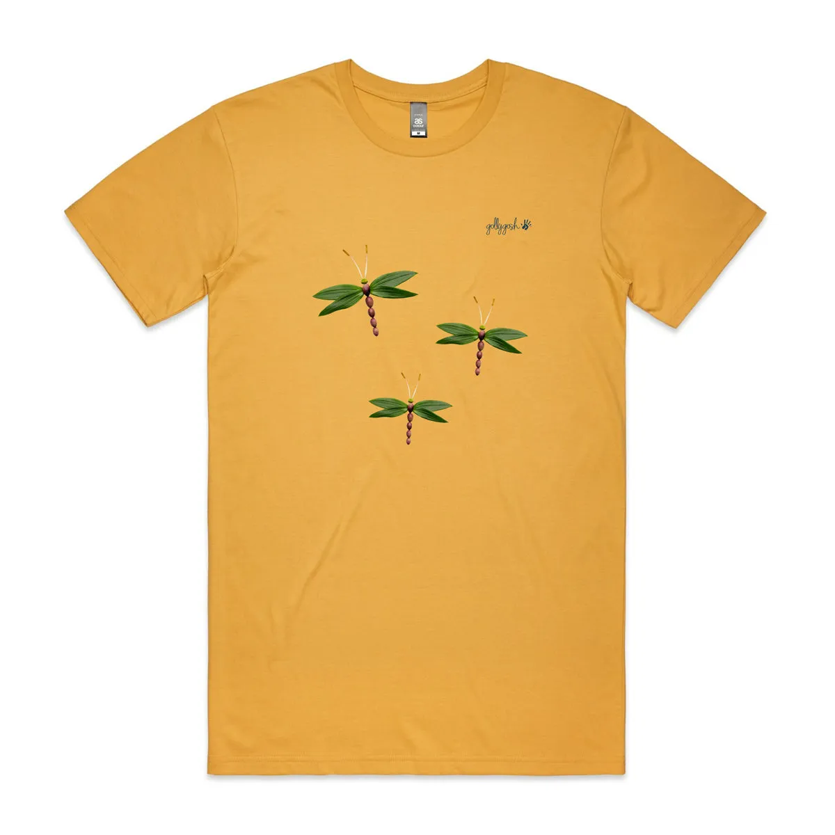 Olive Dragonflies Adult Tee