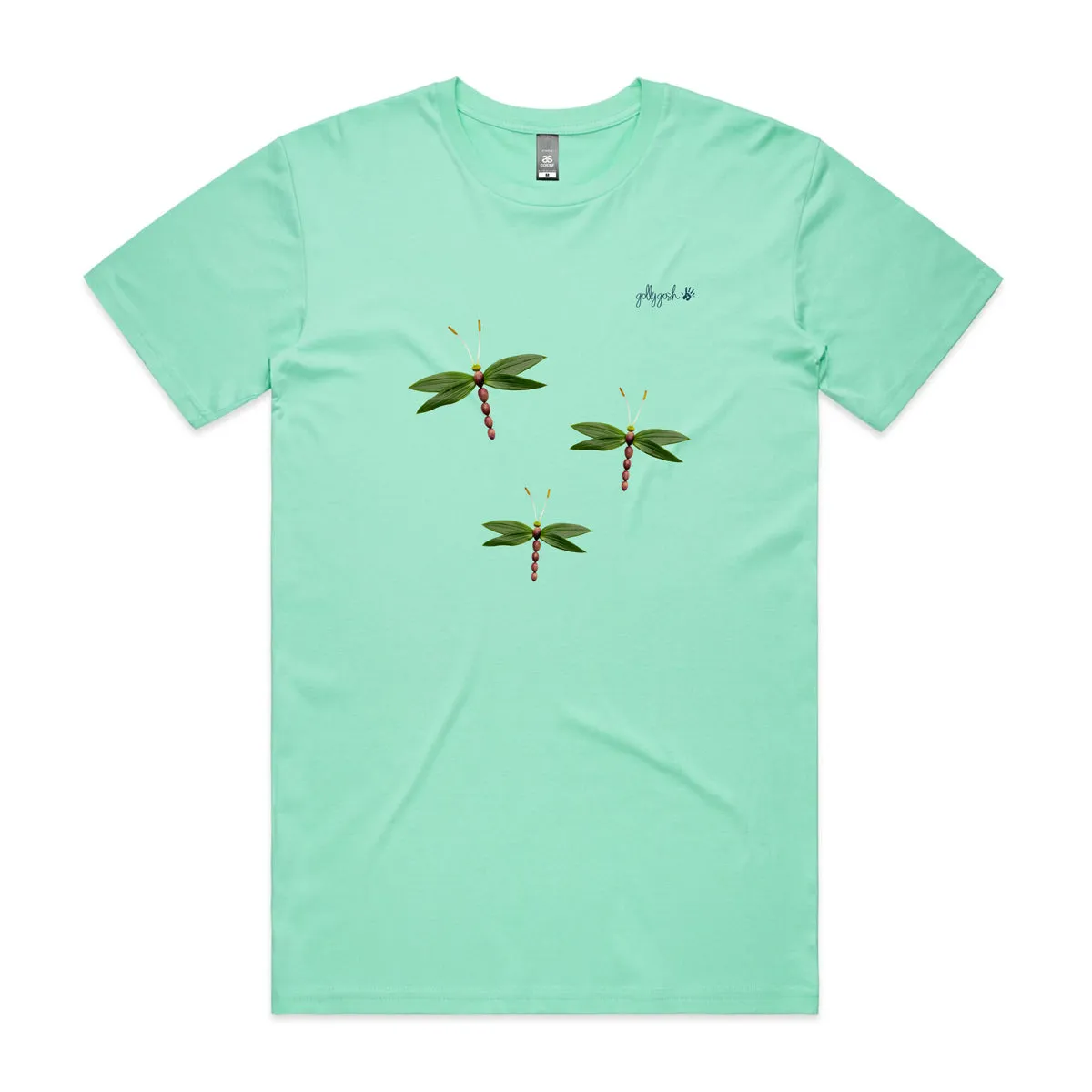 Olive Dragonflies Adult Tee