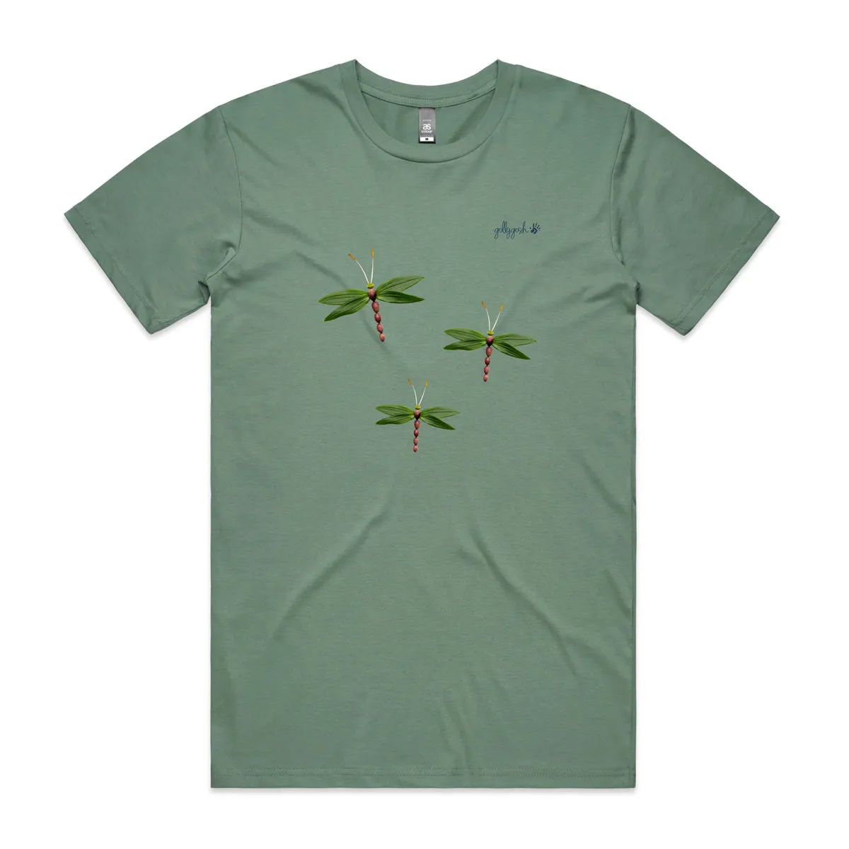 Olive Dragonflies Adult Tee