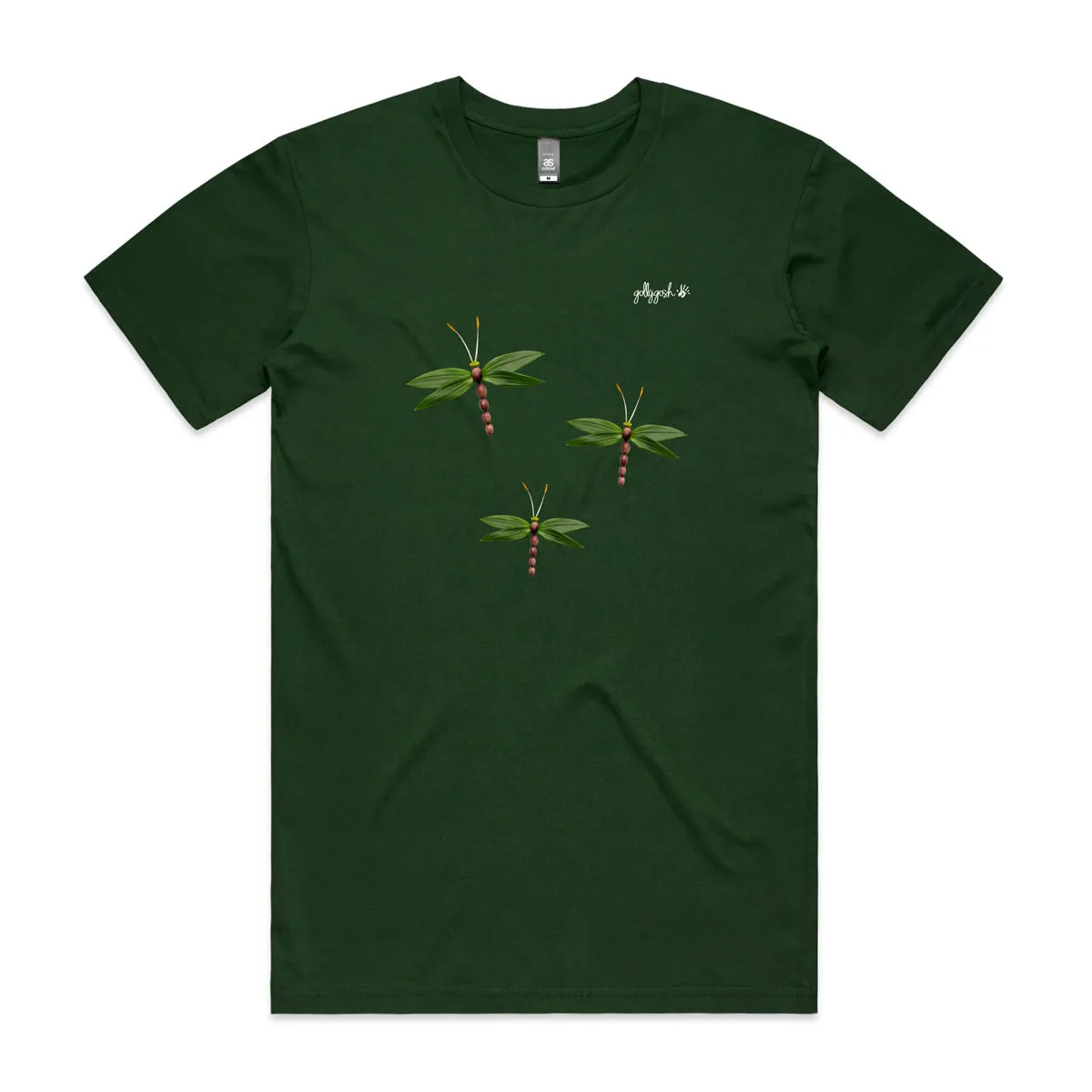 Olive Dragonflies Adult Tee