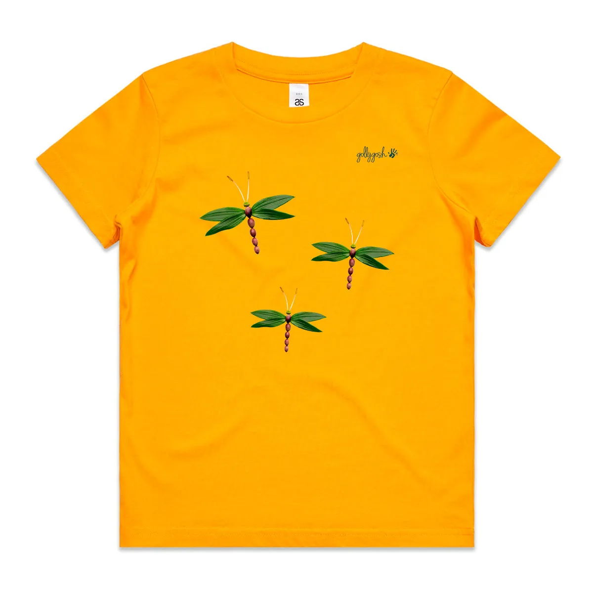 Olive Dragonflies - Kids Tee