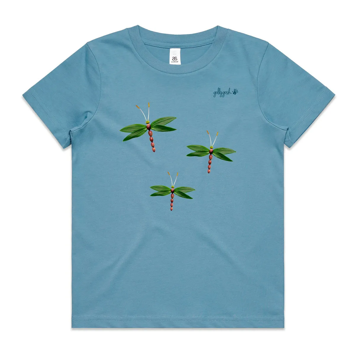 Olive Dragonflies - Kids Tee