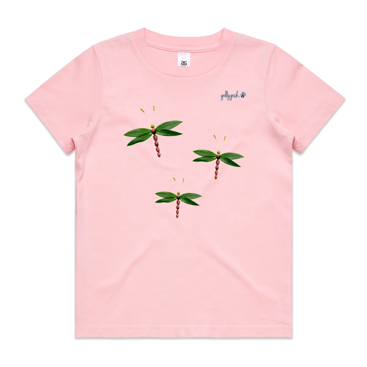 Olive Dragonflies - Kids Tee