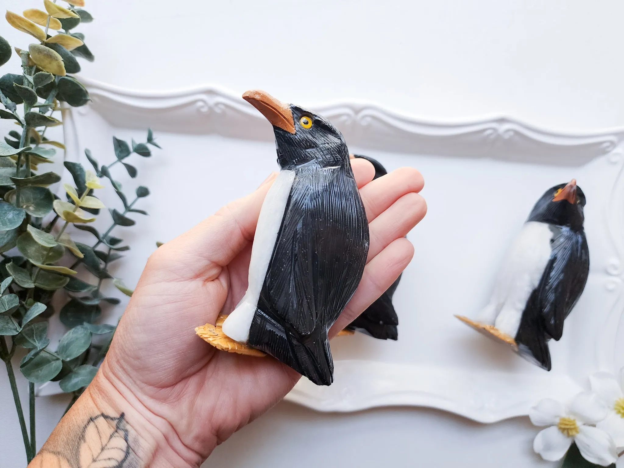 Onyx & Alabaster Penguin