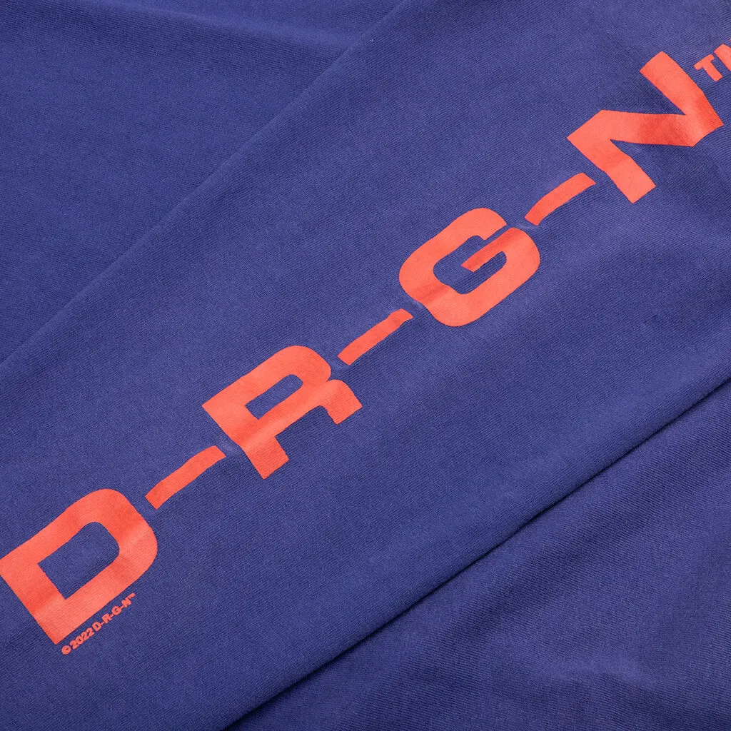 Origins Bleached L/S Tee - Bleached Blue