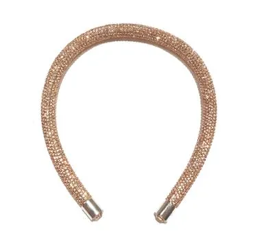 Pave Rhinestone Headband - Rose