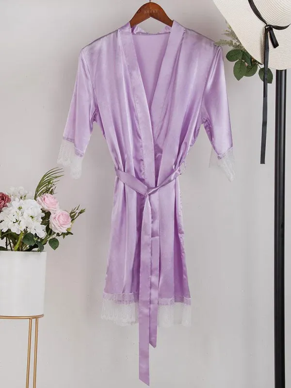 Personalized Bride Bridesmaid Gifts Lace Robes