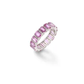 Pink Sapphire and Diamond Eternity Ring