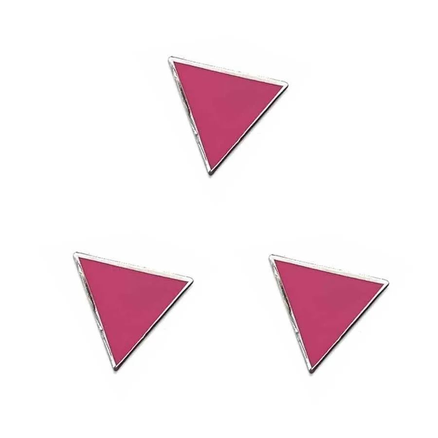 Pink Triangle Pin supporting the Ali Forney Center