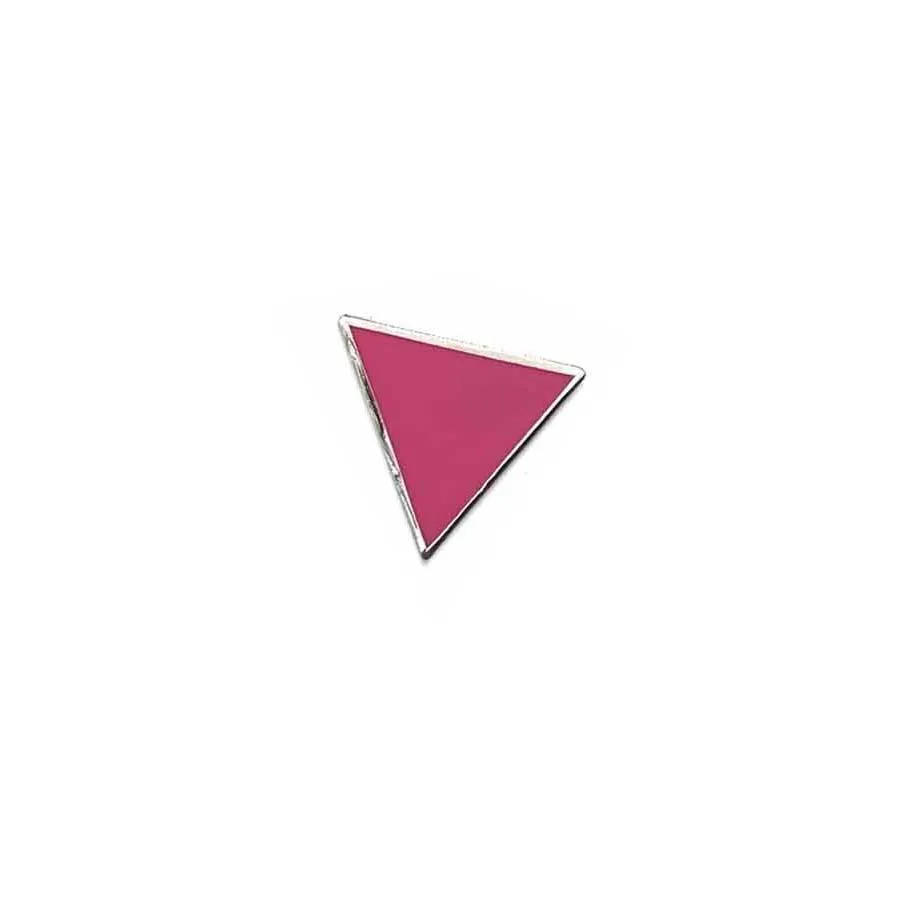 Pink Triangle Pin supporting the Ali Forney Center