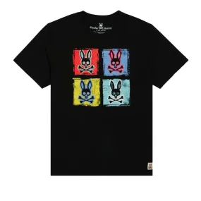 Psycho Bunny Men's Spalding Graphic Tee Black