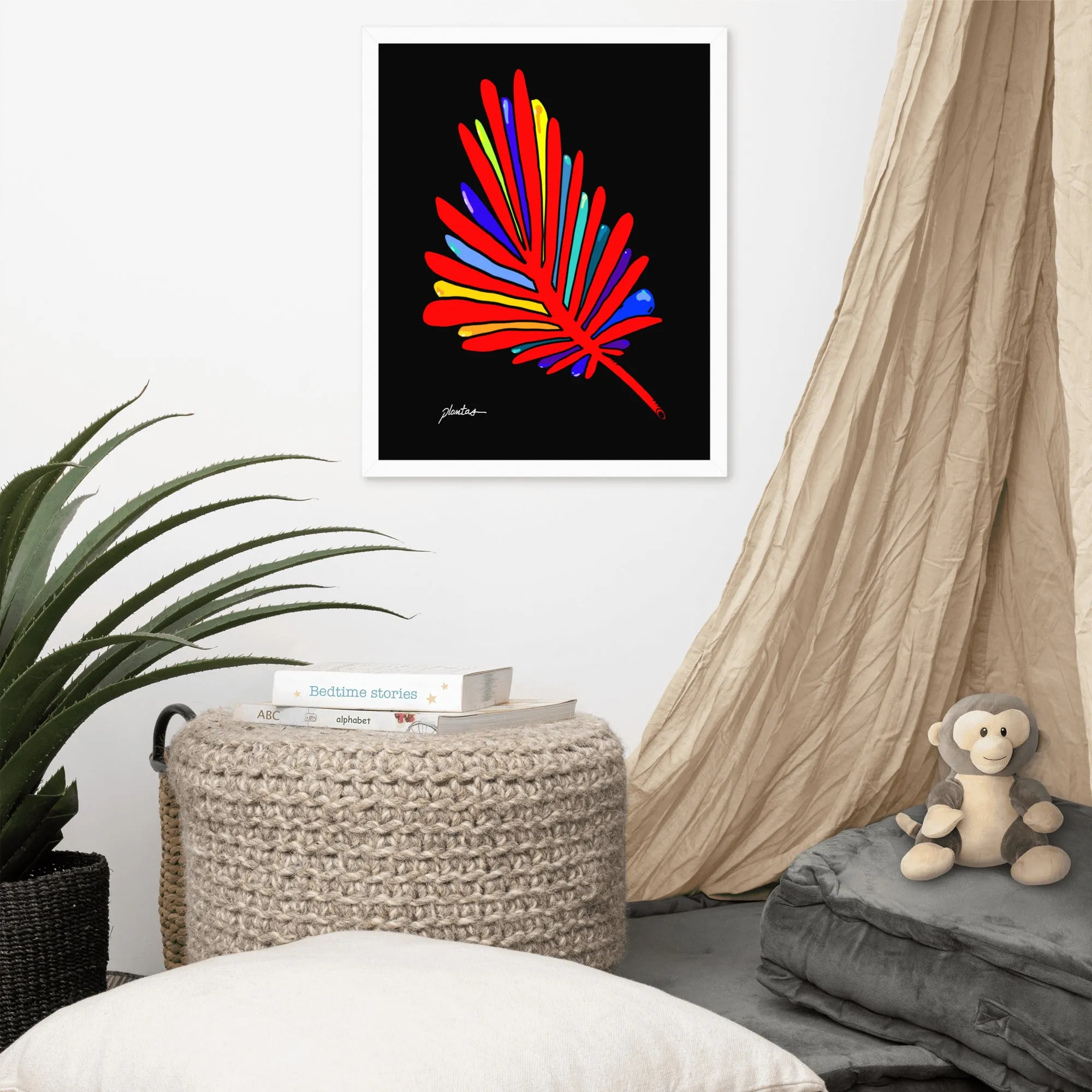 Red Leaf Framed poster