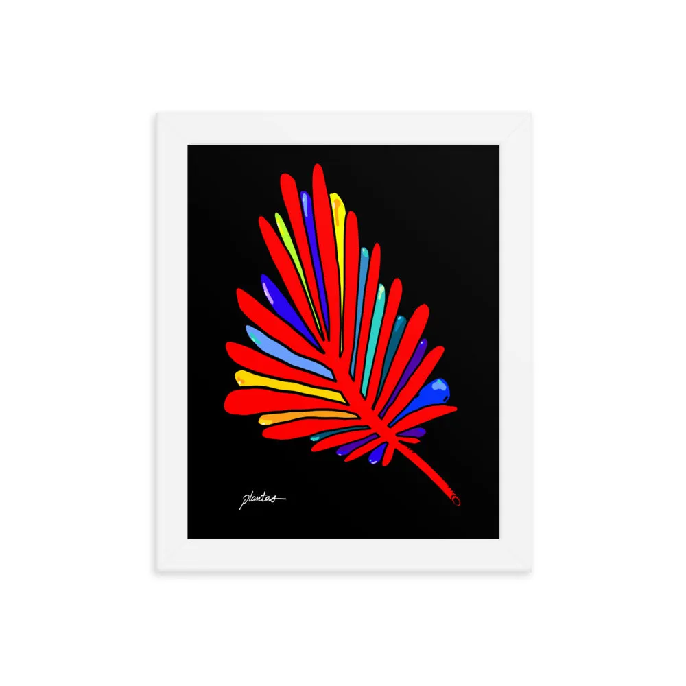 Red Leaf Framed poster