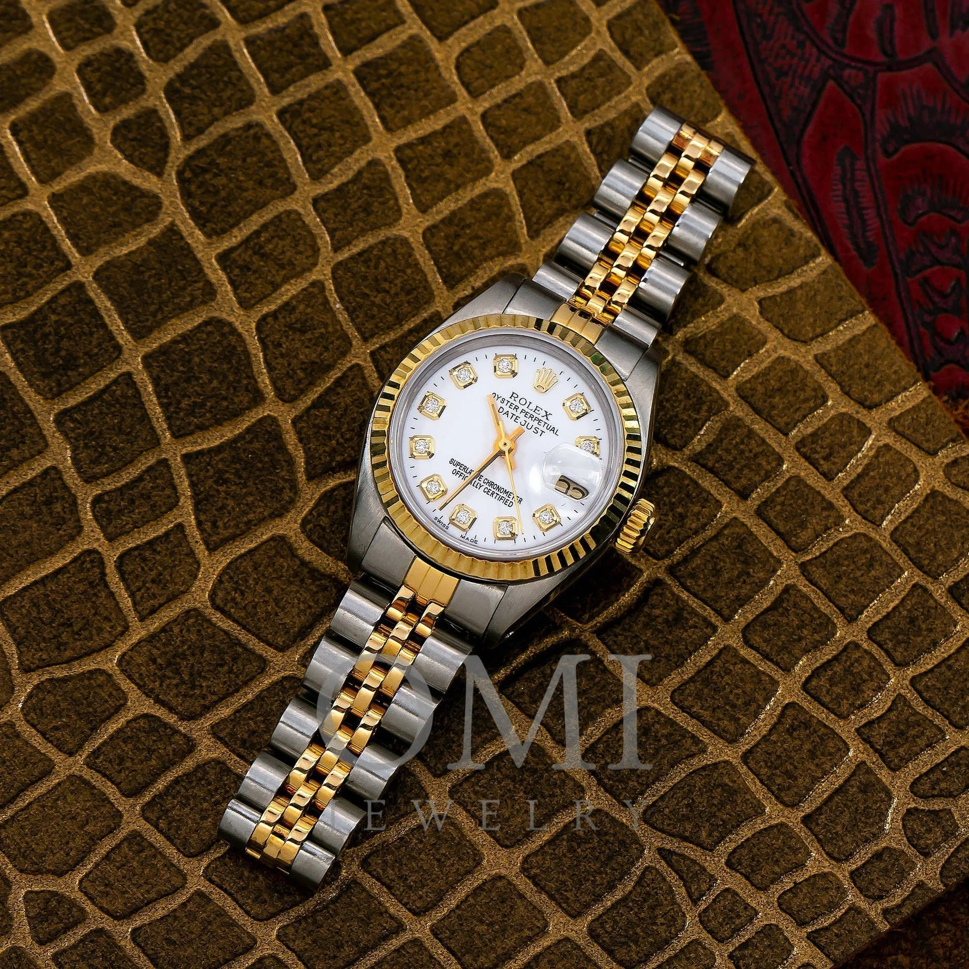 Rolex Datejust 6917 26MM White Diamond Dial With Two Tone Bracelet