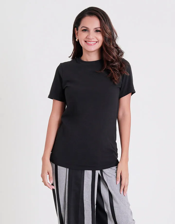 Round Neck T-Shirt with Short Sleeves