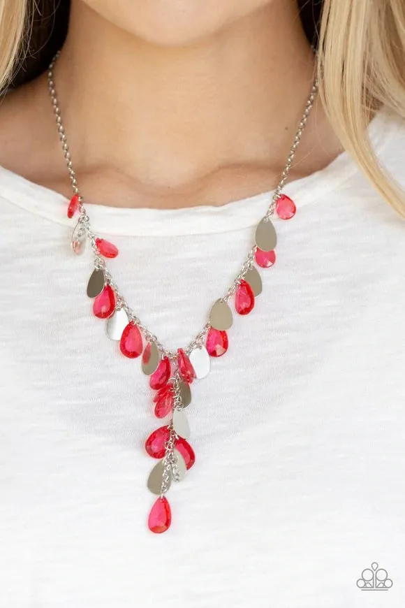 Sailboat Sunset Red-Necklace