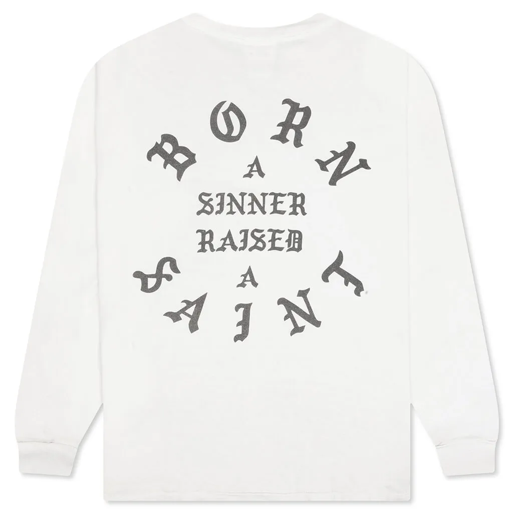 Saint Michael x Born x Raised Clown L/S Tee - White