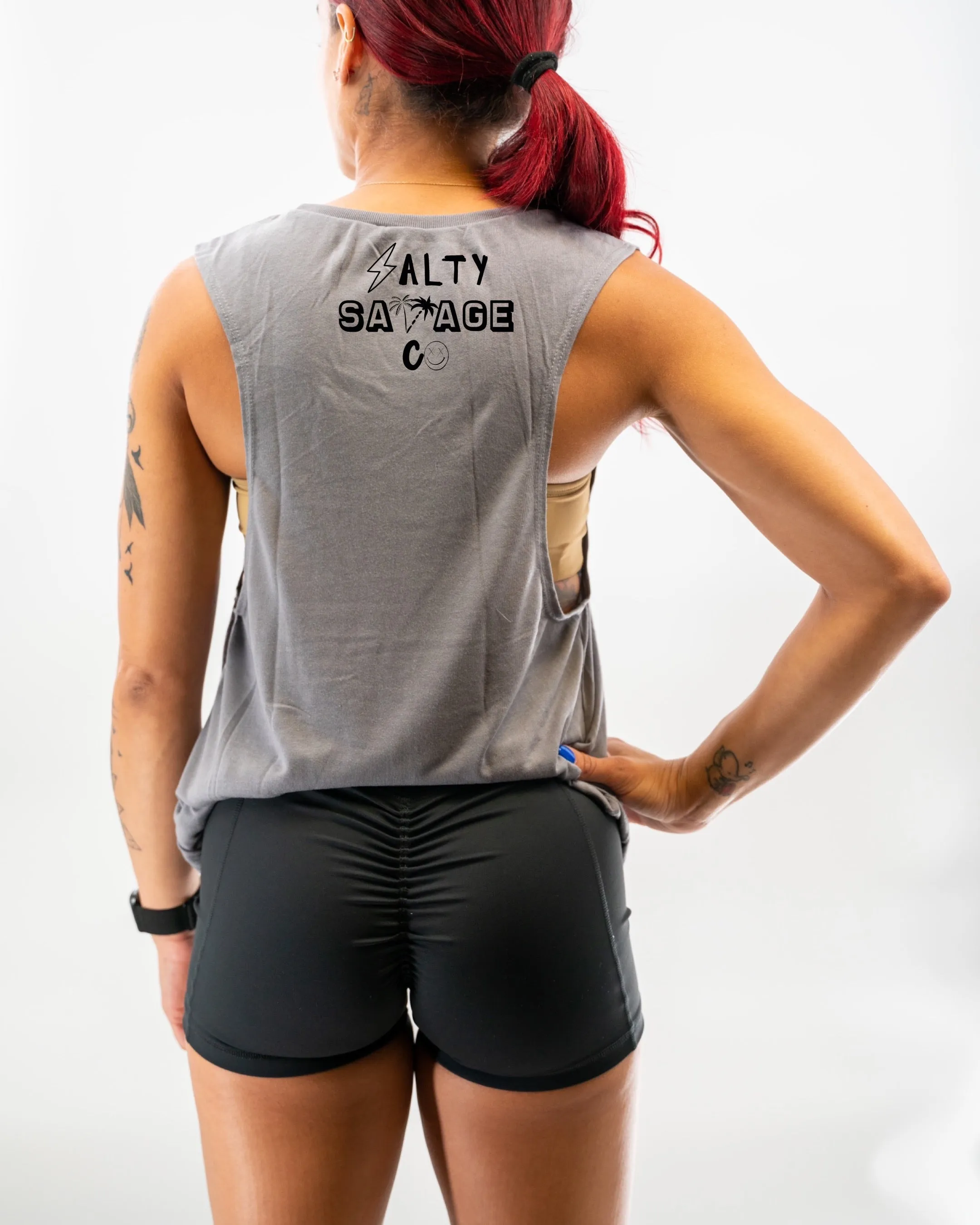 Salty Savage Ladies "CHOOSING VIOLENCE TODAY" Muscle Tank