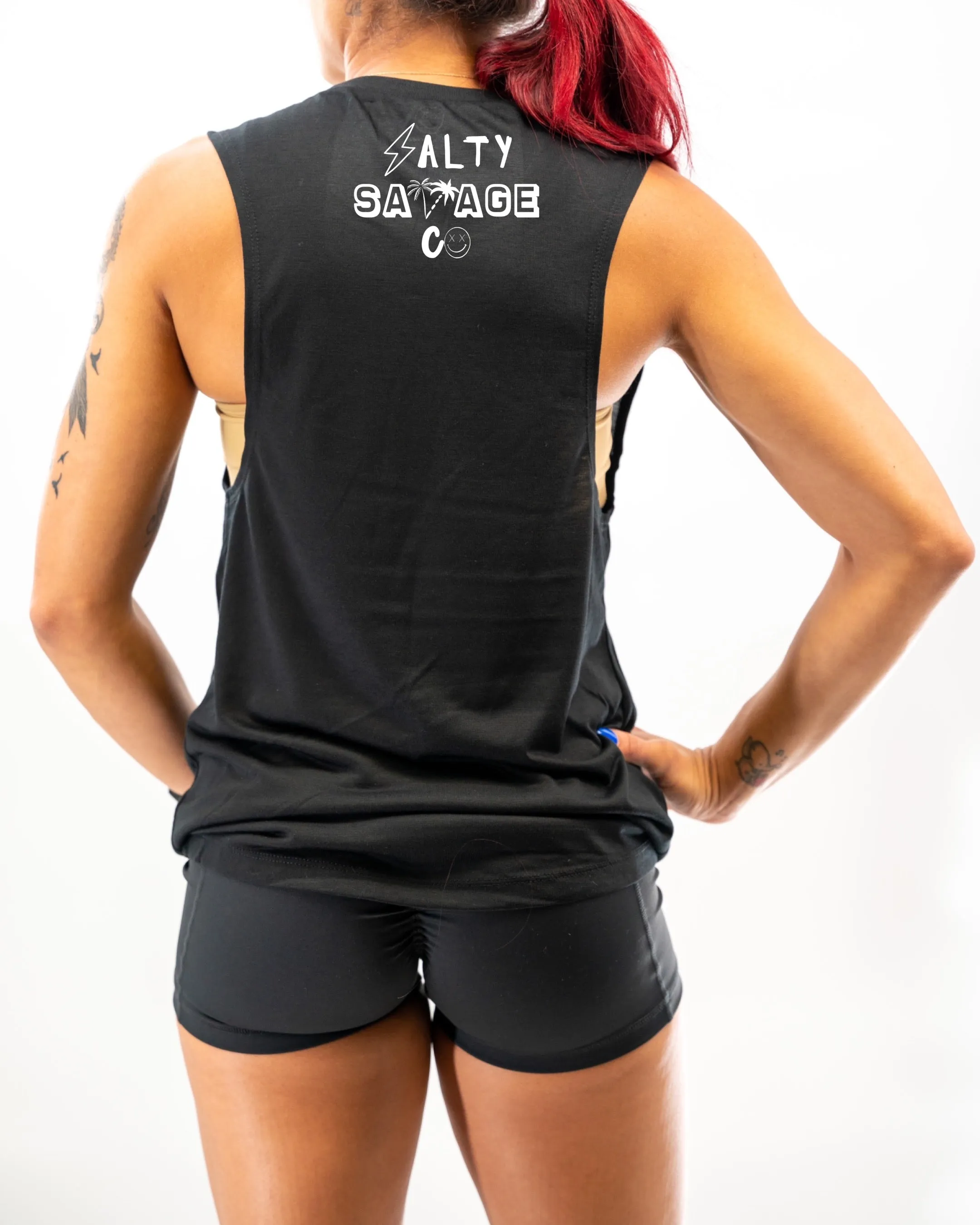 Salty Savage Ladies "CHOOSING VIOLENCE TODAY" Muscle Tank