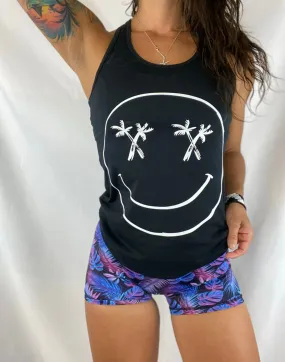 Salty Savage Ladies "Palm Smile" Racerback Tank