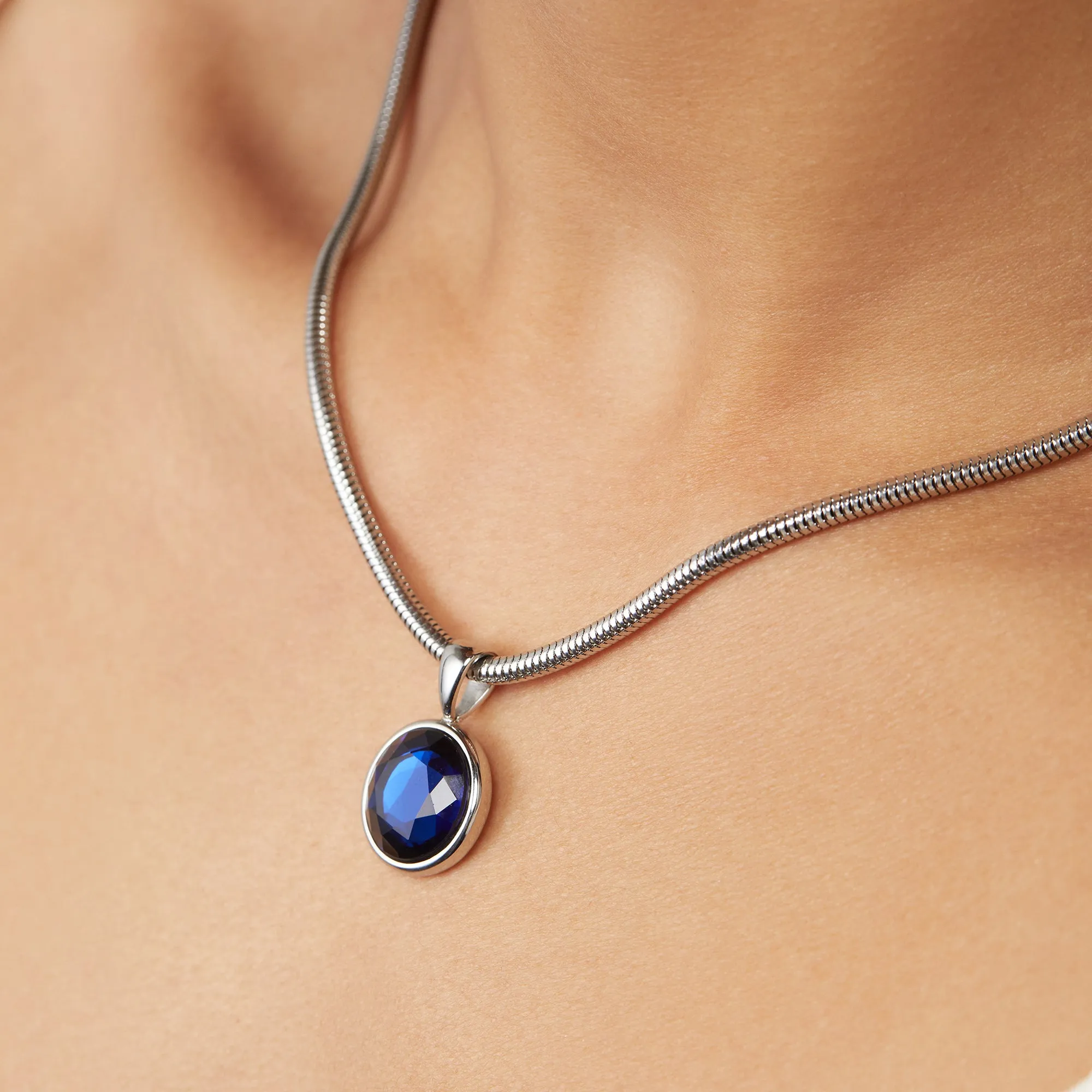 Sapphire Crystal Necklace